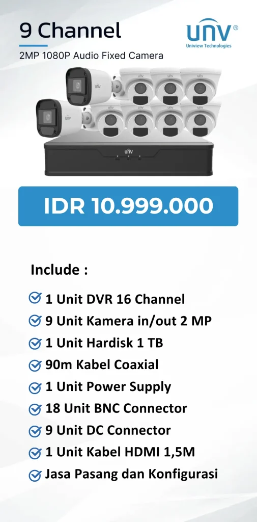 uniview 9 channel audio